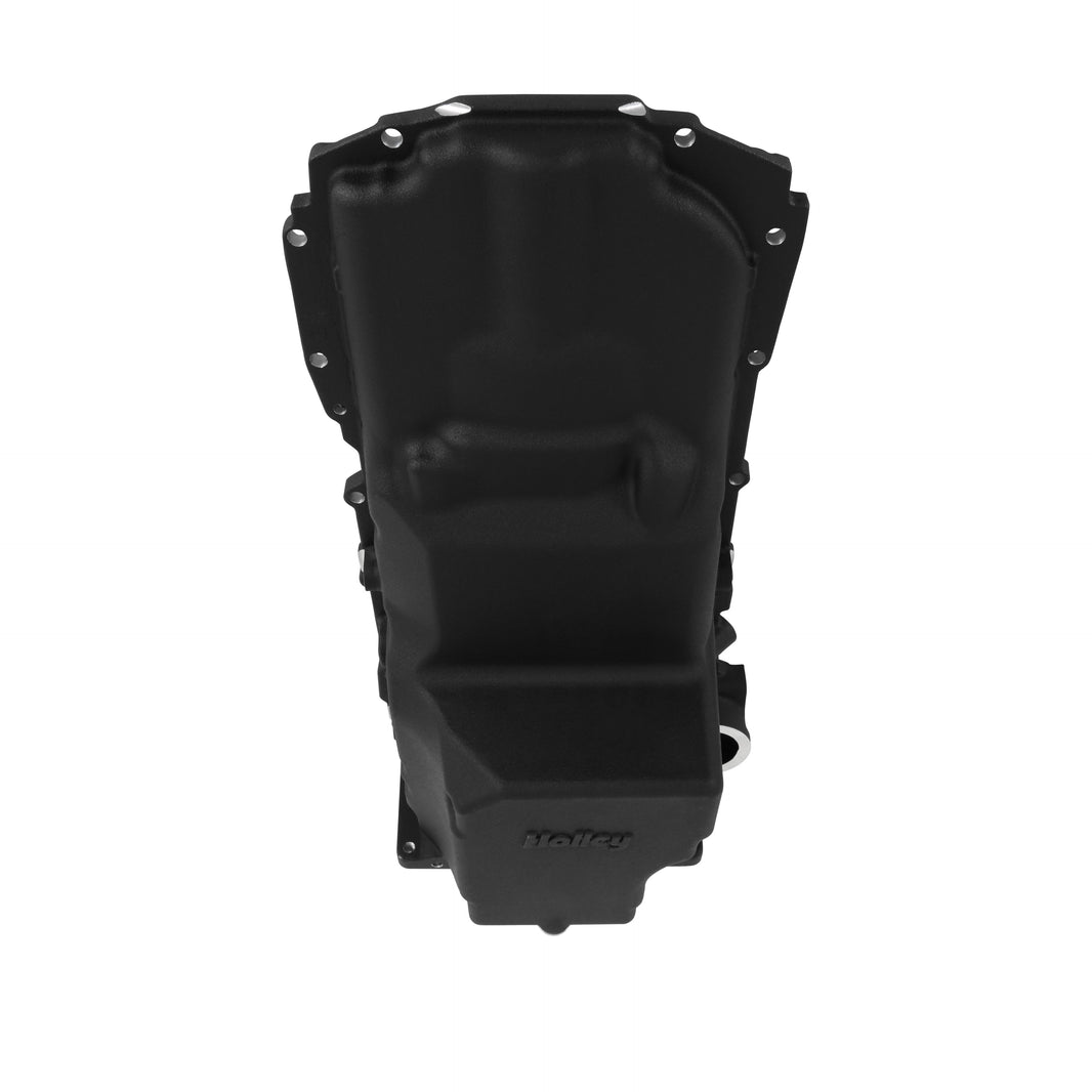 Holley GM LT Swap Oil Pan - 4WD / Truck / Off-Road - Black - Photo - out of package Front