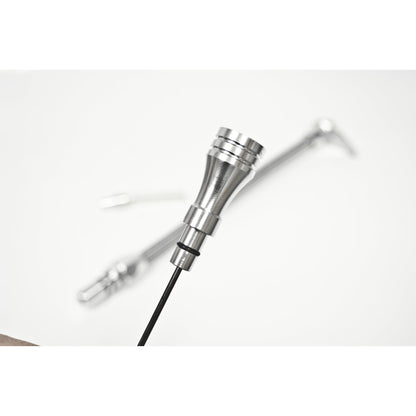 Jauge et tube de transmission automatique B&amp;M en aluminium tressé DPSTK-400 - Aluminium usiné/acier inoxydable tressé