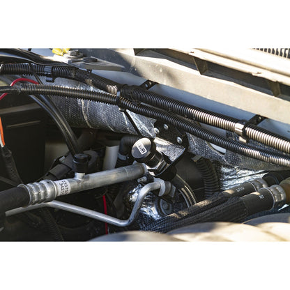 B&M Locking Auto Trans Dipstick & Tube - Billet Aluminum/Stainless Steel Braided - Photo - out of package Back