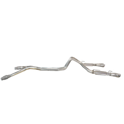 Échappement complet 3" VERT avec catalyseur, collecteur-arrière - Double échappement catalysé 3" VERT en acier inoxydable. Camaro/Firebird 5.7L 1998-2002.
