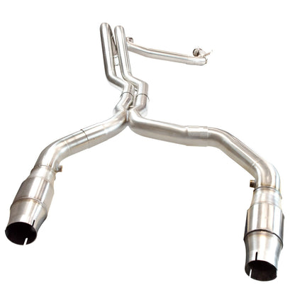 Échappement complet 3" VERT avec catalyseur, collecteur-arrière - Double échappement catalysé 3" VERT en acier inoxydable. Camaro/Firebird 5.7L 1998-2002.