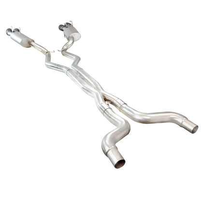 OEM x 3" Cat-Back udstødning - 3" Cat-Back udstødning med fire SS-dyser. 2010-2015 Camaro SS/ZL1. Forbindes til OEM.