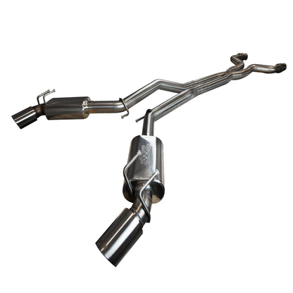 Full 3" GREEN Catted Header-Back Exhaust - 3" SS GREEN Catted Header-Back Exhaust w/SS Tips. 2010-2015 Camaro SS.