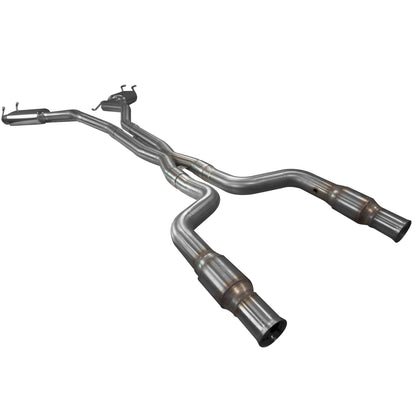 Full 3" GREEN Catted Header-Back Exhaust - 3" SS GREEN Catted Header-Back Exhaust w/SS Tips. 2010-2015 Camaro SS.