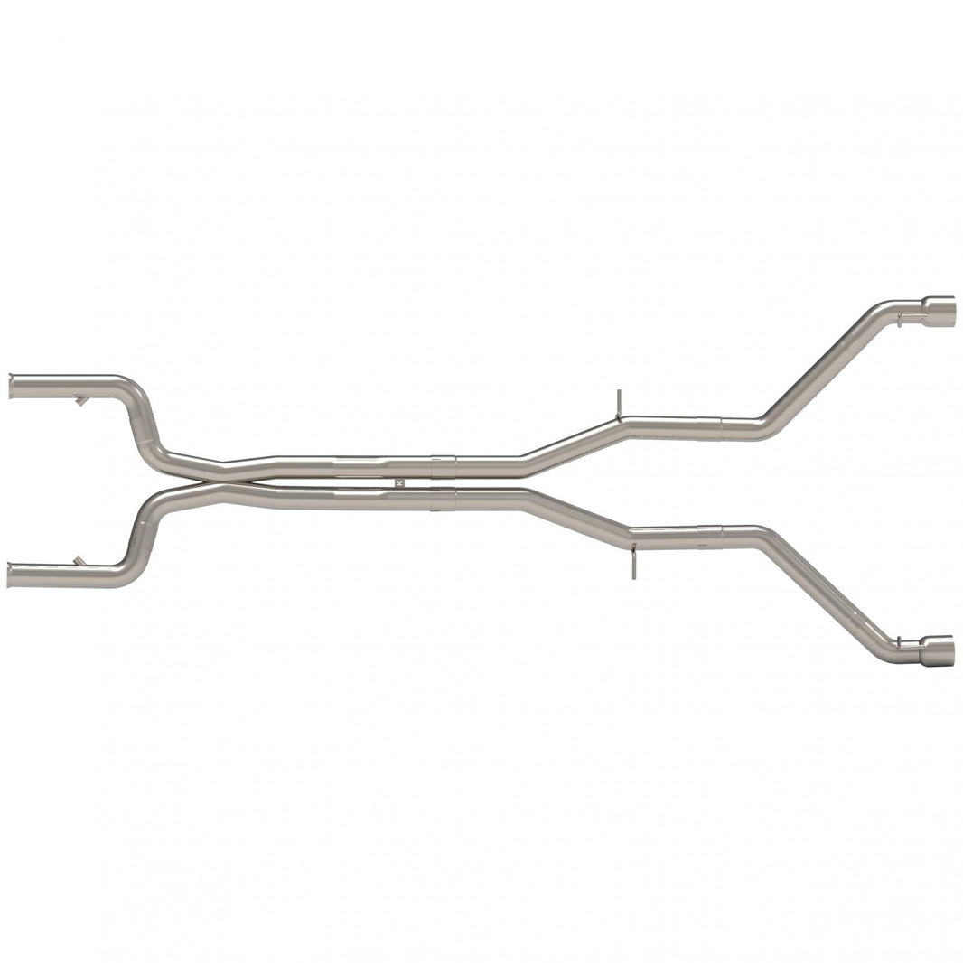 3" Comp. Only Header-Back Muffler Del. - 3" Competition Only Header-Back Muffler Delete Exhaust w/Polished Tips.