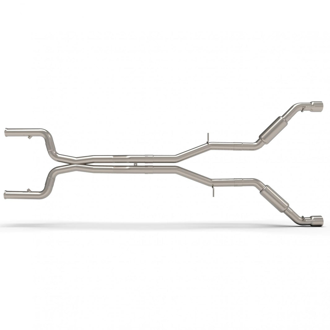 3" Comp. Only Header-Back St. Screamer - 3" Competition Only Header-Back Street Screamer Exhaust w/Polished Tips.