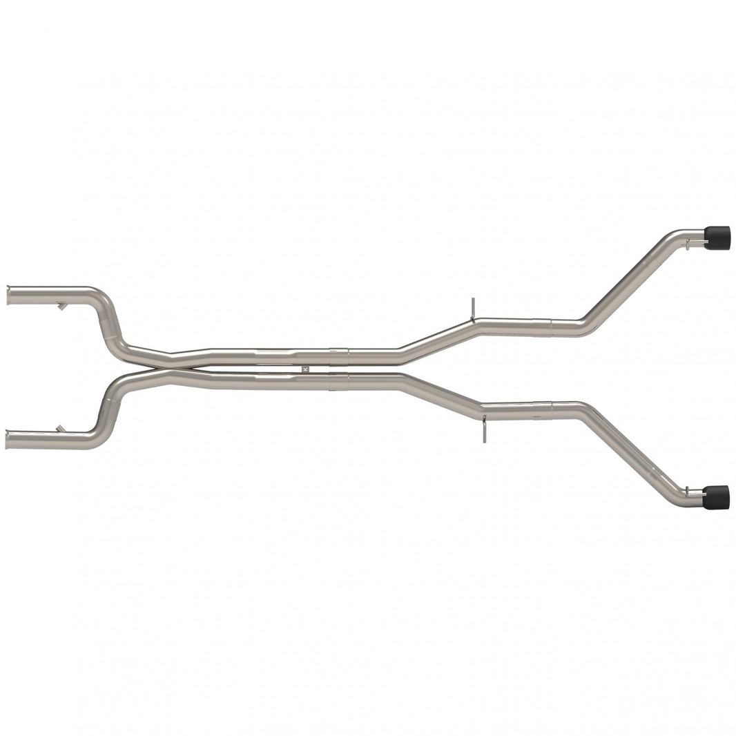3" Comp. Only Header-Back Muffler Del. - 3" Competition Only Header-Back Muffler Delete Exhaust w/Black Tips.