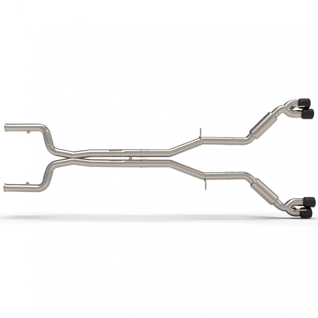 3" Comp. Only Header-Back St. Screamer - 3" Competition Only Header-Back Street Screamer Exhaust w/Black Quad Tips.