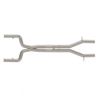 3" komp. Kun udstødningsforbund til original lyddæmper - 3" rustfri stål komp. Kun udstødningsforbund-bag. 2016-2024 Camaro. Bruger fabriksmonterede lyddæmpere.