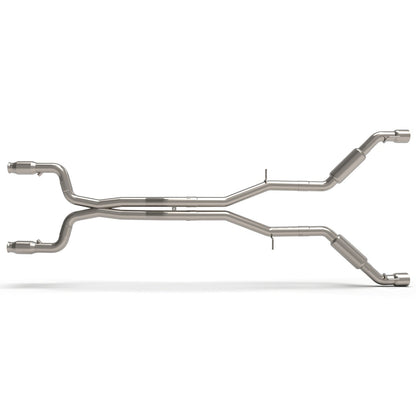 3" Catted Header-Back St. Screamer - 3" Catted Header-Back Street Screamer Exhaust w/Polished Tips.