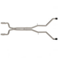 3" katalysator/udstødning med delete header-back lyddæmper - 3" katalysator/udstødning med delete header-back lyddæmper med sorte dyser.