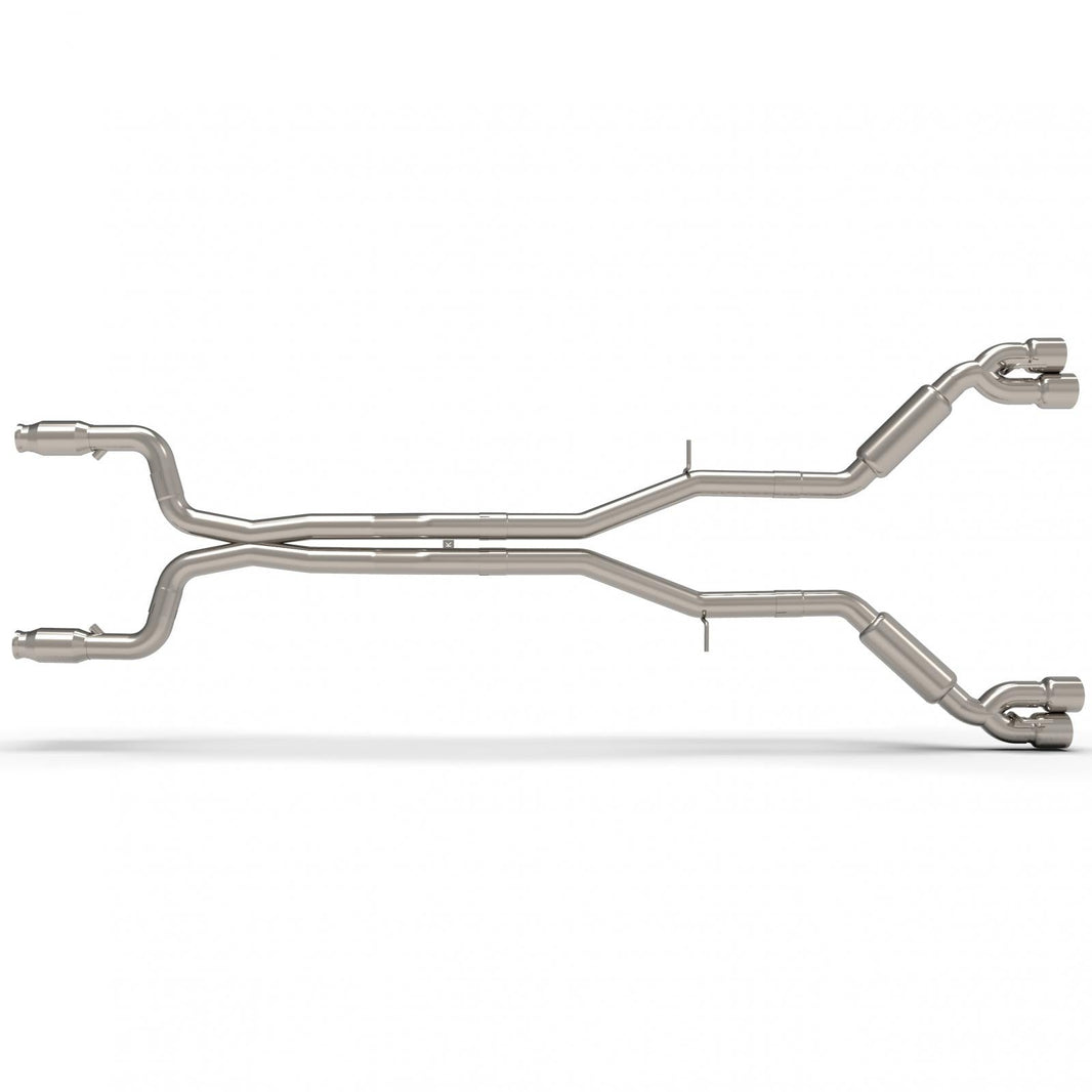 3" Catted Header-Back St. Screamer - 3" Catted Header-Back Street Screamer Exhaust w/Polished Quad Tips.
