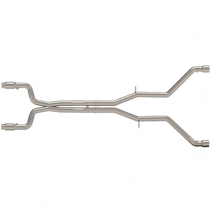 3" GREEN Catted Header-Back Muffler Del. - 3" Green Catted Heder-Back Muffler Delete Exhaust w/Polished Tips.