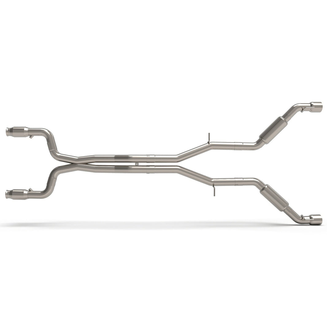 3" GREEN Catted Header-Back St. Screamer - 3" GREEN Catted Header-Back Street Screamer Exhaust w/Polished Tips.