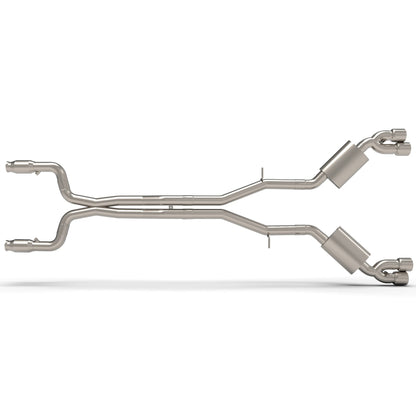 3" GREEN Catted Header-Back Exhaust - 3" SS GREEN Catted Header-Back Exhaust w/SS Quad Tips. 2016-2024 Camaro SS/ZL1.