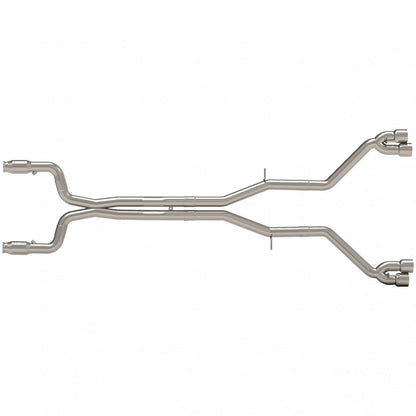 3" GREEN Catted Header-Back Muffler Del. - 3" GREEN Catted Header-Back Muffler Delete Exhaust w/Polished Quad Tips.