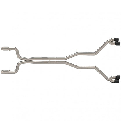 3" GREEN Catted Header-Back Muffler Del. - 3" GREEN Catted Header-Back Muffler Delete Exhaust w/Black Quad Tips.