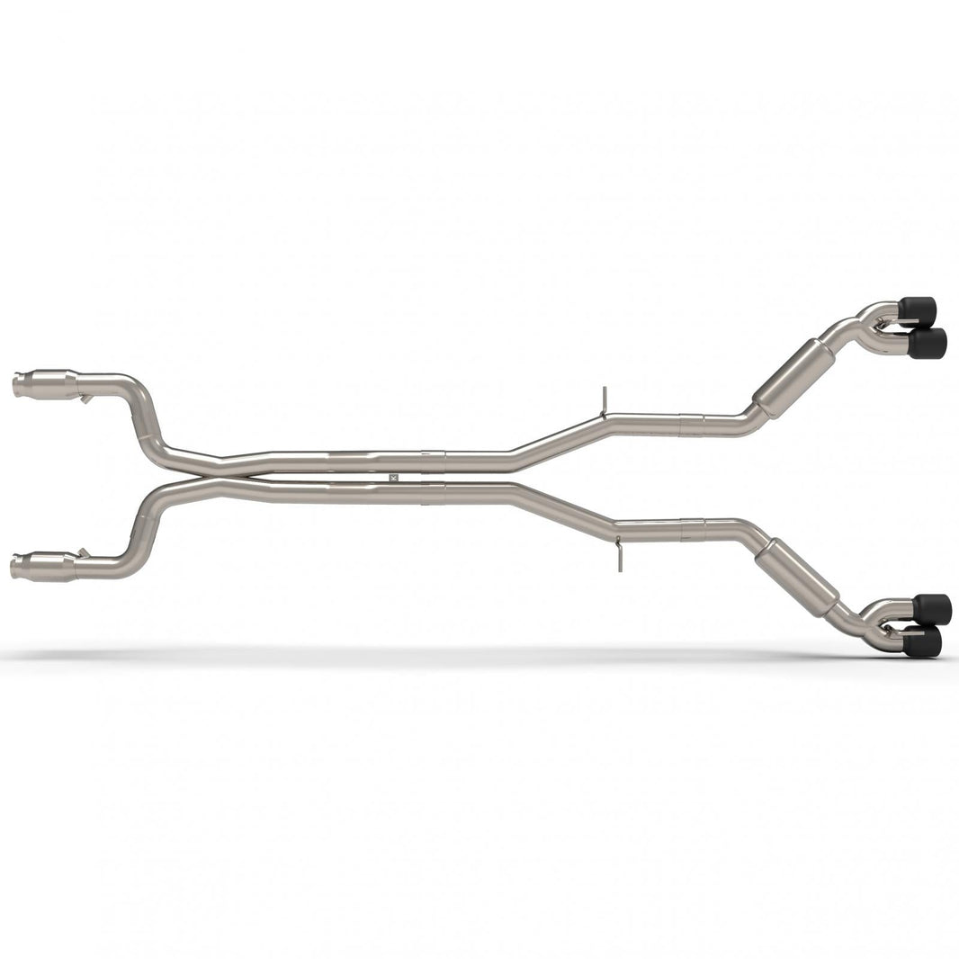 3" GREEN Catted Header-Back St. Screamer - 3" GREEN Catted Header-Back Street Screamer Exhaust w/Black Quad Tips.