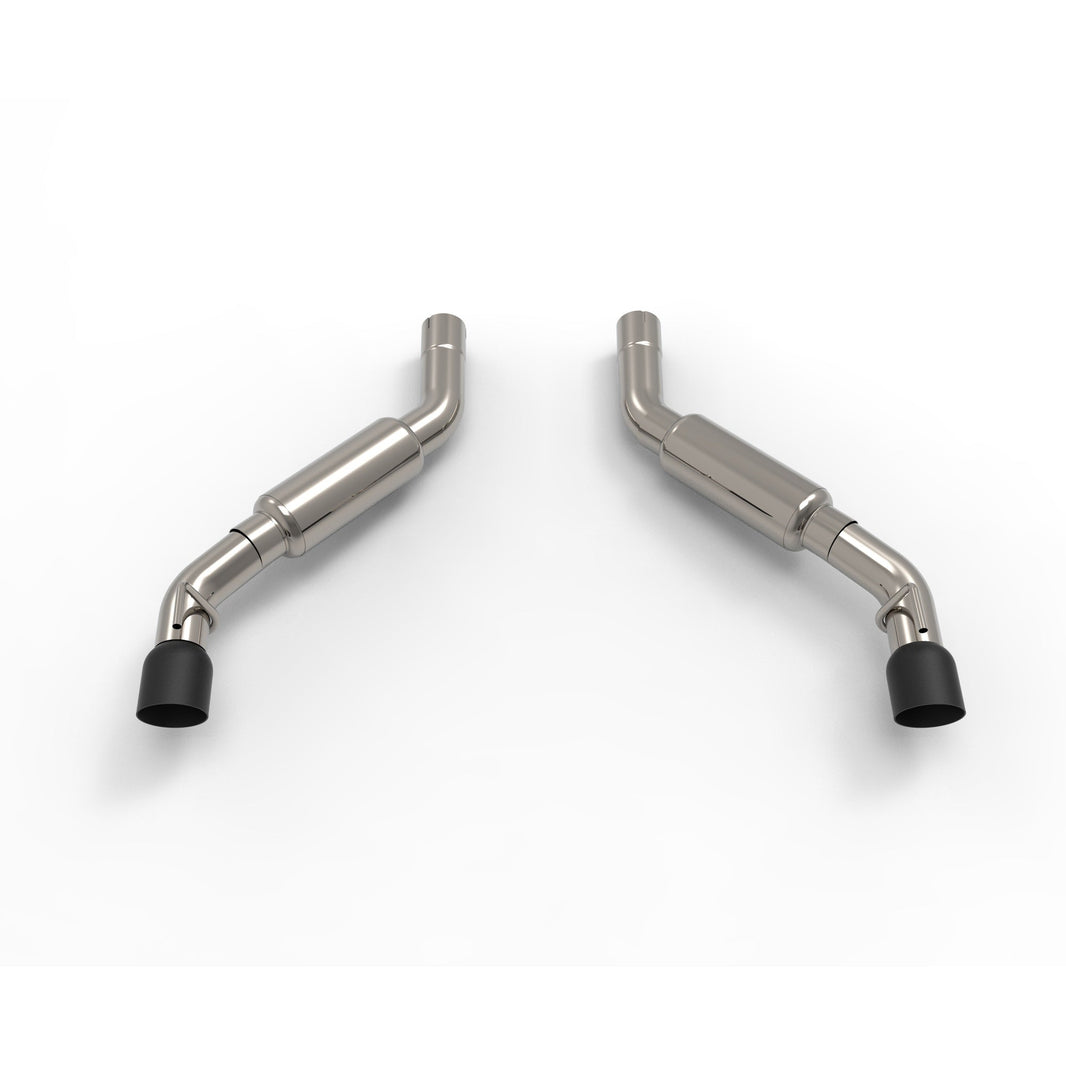 OEM x 3" Axle-Back with Round Muffler - 3" SS Axle-Back Exhaust w/Black Tips. 2016-2024 Camaro SS.