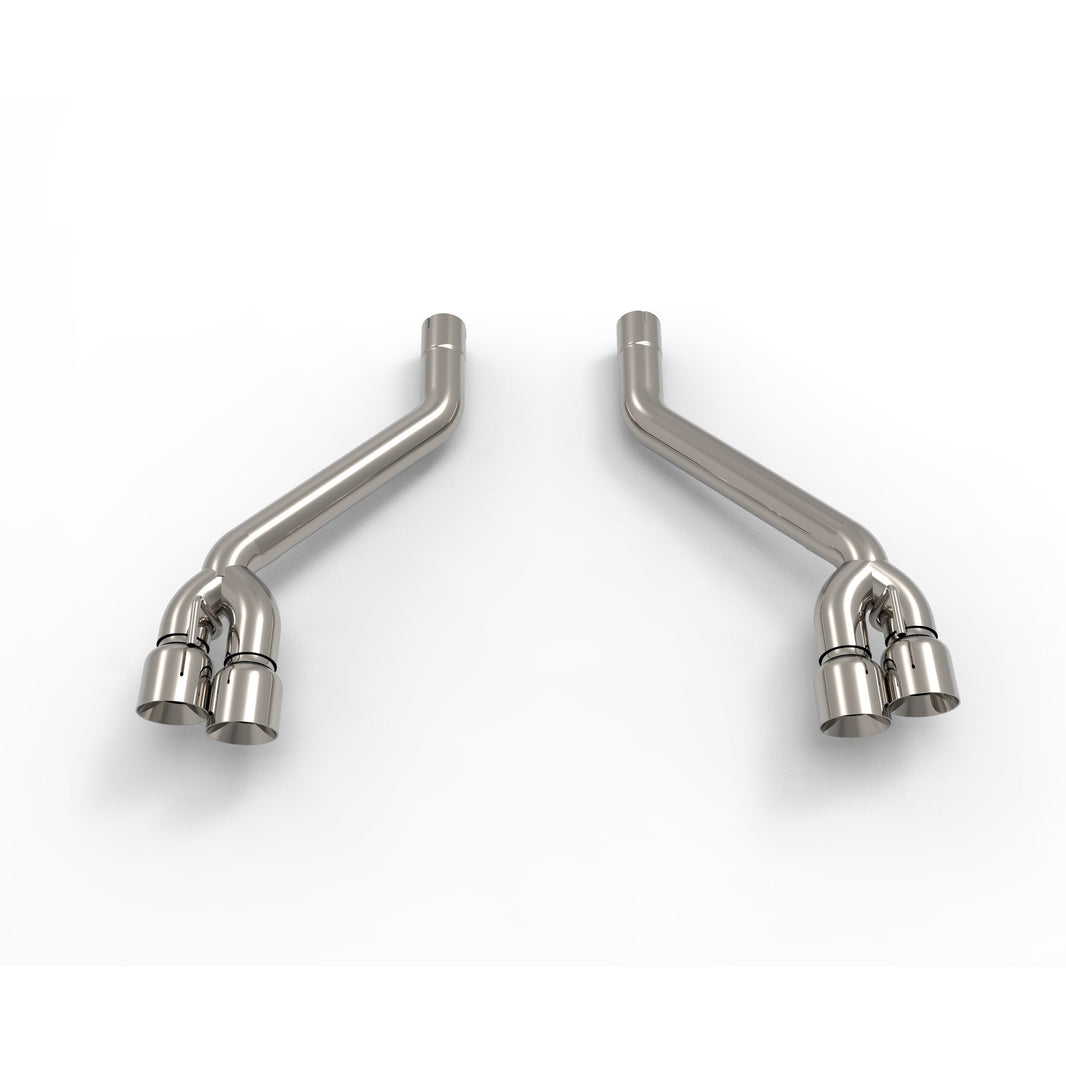 OEM x 3" Axle-Back Muffler Delete - 3" SS Muffler Delete Axle-Back w/Quad SS Tips. 2016-2024 Camaro SS/ZL1.