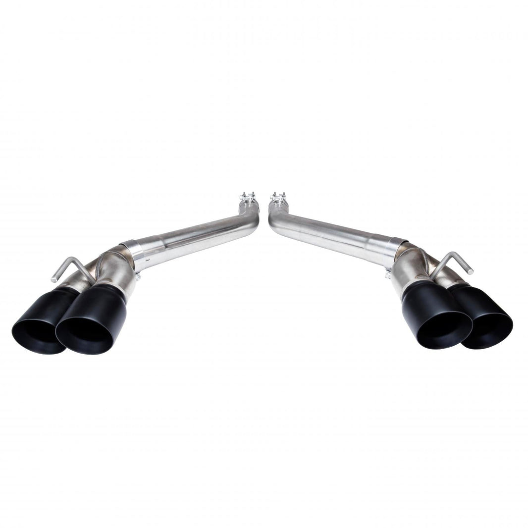 OEM x 3" Axle-Back Muffler Delete - 3" SS Muffler Delete Axle-Back w/Quad Black Tips. 2016-2024 Camaro SS/ZL1.