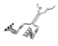 Stainless Header and Full Exhaust Kit. - 1-7/8" Headers & Catted Exhaust Kit w/Polished Dual Tips. 2016-2024 Camaro SS.