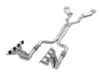 Stainless Header and Full Exhaust Kit. - 1-7/8" Headers & Catted Exhaust Kit w/Polished Quad Tips. 2016-2024 Camaro SS.