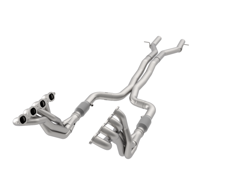 Stainless Header and Full Exhaust Kit. - 1-7/8" Headers & Catted Exhaust Kit For OEM Mufflers. 2016-2024 Camaro SS.