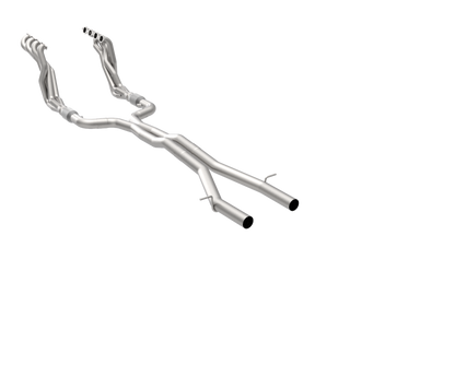 Stainless Header and Full Exhaust Kit. - 1-7/8" Headers & Catted Exhaust Kit For OEM Mufflers. 2016-2024 Camaro SS.