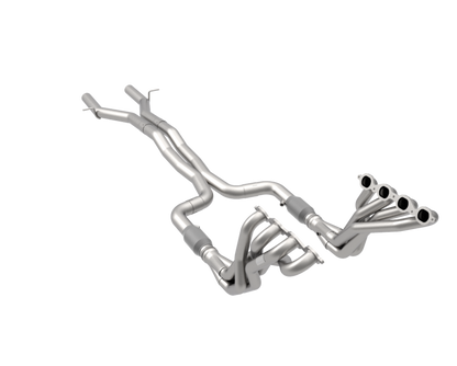 Stainless Header and Full Exhaust Kit. - 1-7/8" Headers & Catted Exhaust Kit For OEM Mufflers. 2016-2024 Camaro SS.