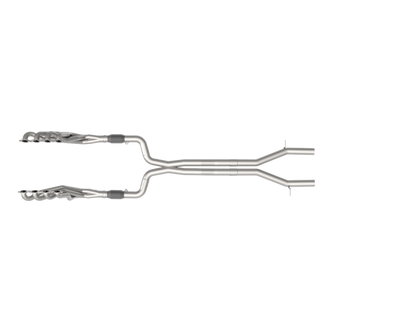 Stainless Header and Full Exhaust Kit. - 1-7/8" Headers & Catted Exhaust Kit For OEM Mufflers. 2016-2024 Camaro SS.
