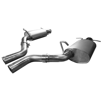 OEM x 2-1/2" Axle-Back Exhaust - 2-1/2" SS Axle-Back w/SS Tips. 2009-2014 Cadillac CTS-V Sedan/Wagon.
