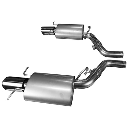 OEM x 2-1/2" Axle-Back Exhaust - 2-1/2" SS Axle-Back w/SS Tips. 2009-2014 Cadillac CTS-V Sedan/Wagon.