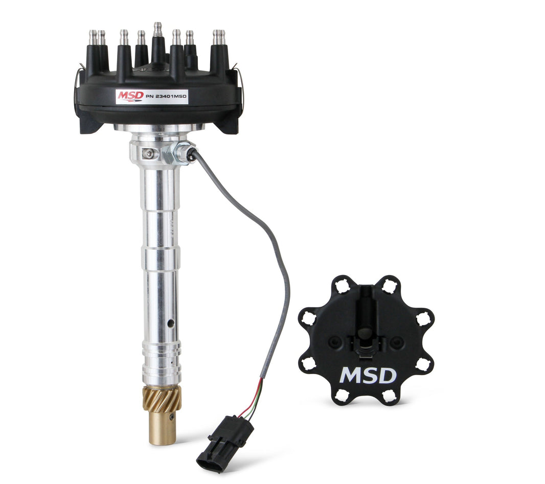 Chevy Crank Trigger Distributor with adjustable Cam Sync Pick-up - Photo - Primary Front