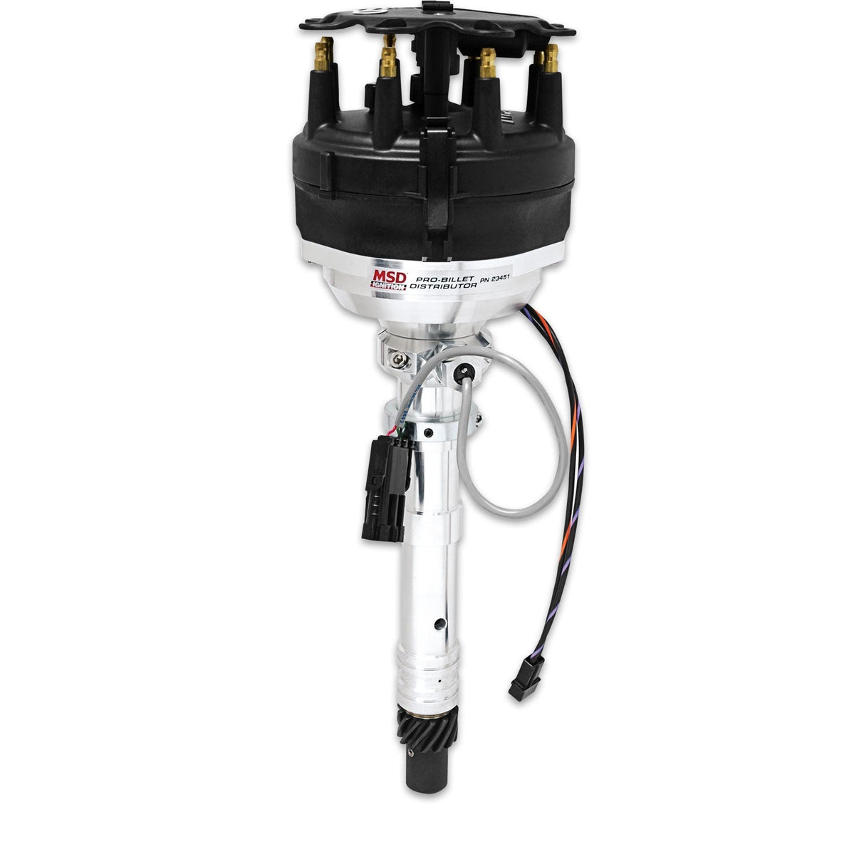 Chevy Cam Sync Distributor, Hall Effect, Large Cap - Photo - out of package Angle