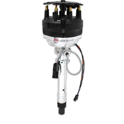 Chevy Cam Sync Distributor, Hall Effect, Large Cap - Photo - out of package Angle