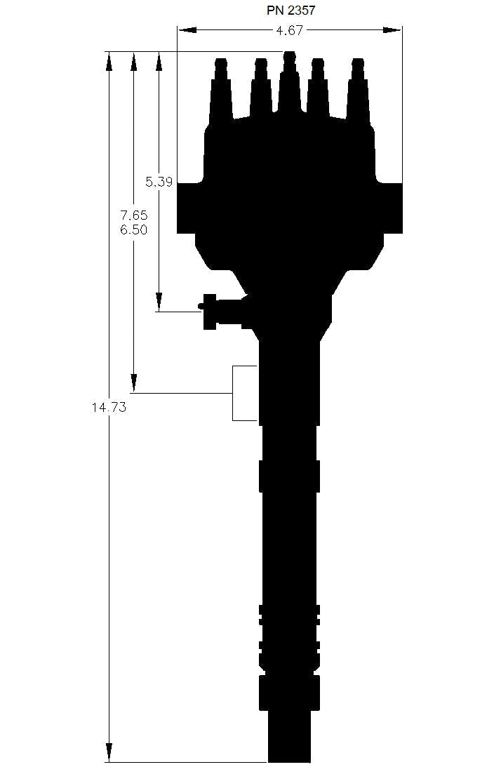 Chevy Cam Sync Distributor, Hall-Effect, Standard Cap - Photo - Primary Kit