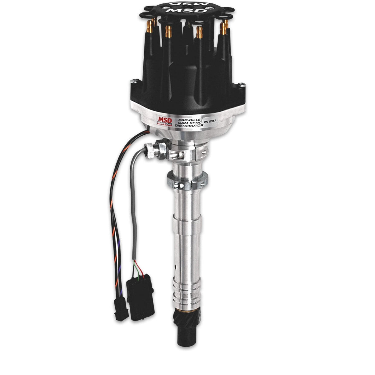 Chevy Cam Sync Distributor, Hall-Effect, Standard Cap - Photo - out of package Angle