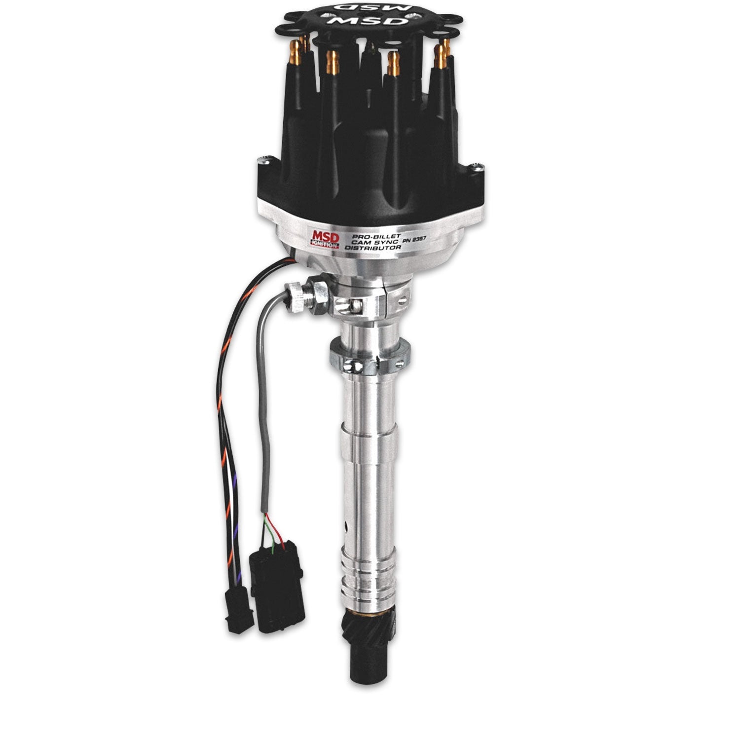 Chevy Cam Sync Distributor, Hall-Effect, Standard Cap - Photo - out of package Angle