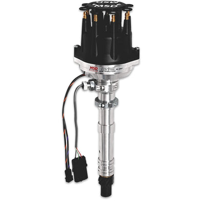 Chevy Cam Sync Distributor, Hall-Effect, Standard Cap - Photo - out of package Angle