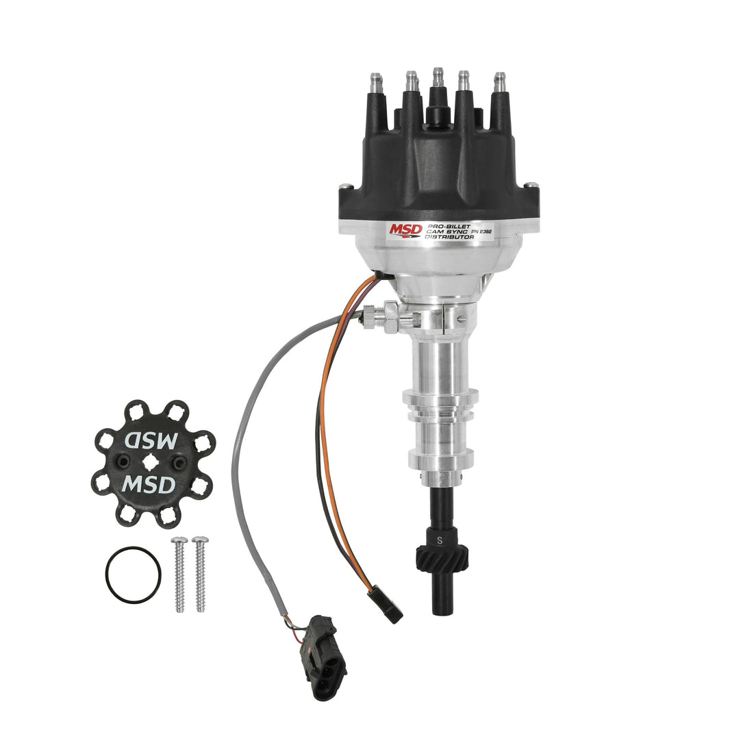 Pro-Billet Cam Sync Distributor, Ford 351W, Steel gear - Photo - Primary Front