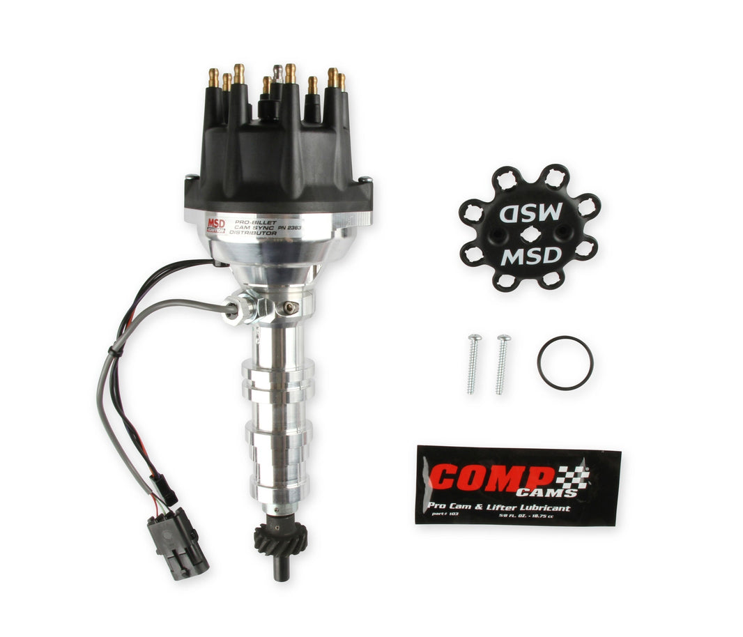Sync Dist,Rotor Phas, Ford FE, Steel - Pro-Billet Cam Sync Distributor, Ford FE, Steel gear