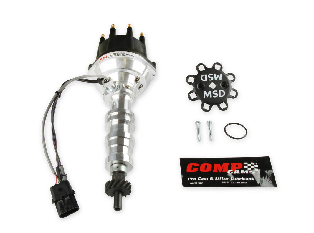 Sync Dist,Rotor Phas, Ford FE, Steel - Pro-Billet Cam Sync Distributor, Ford FE, Steel gear
