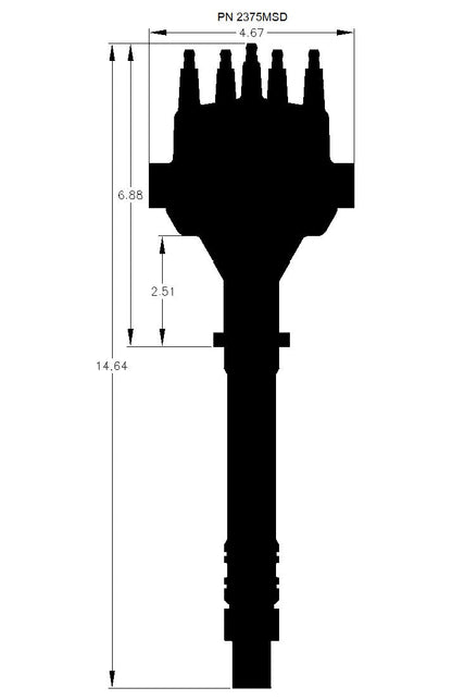 Chevy Small / Big Block Dual Sync Distributor - Photo - Primary Right