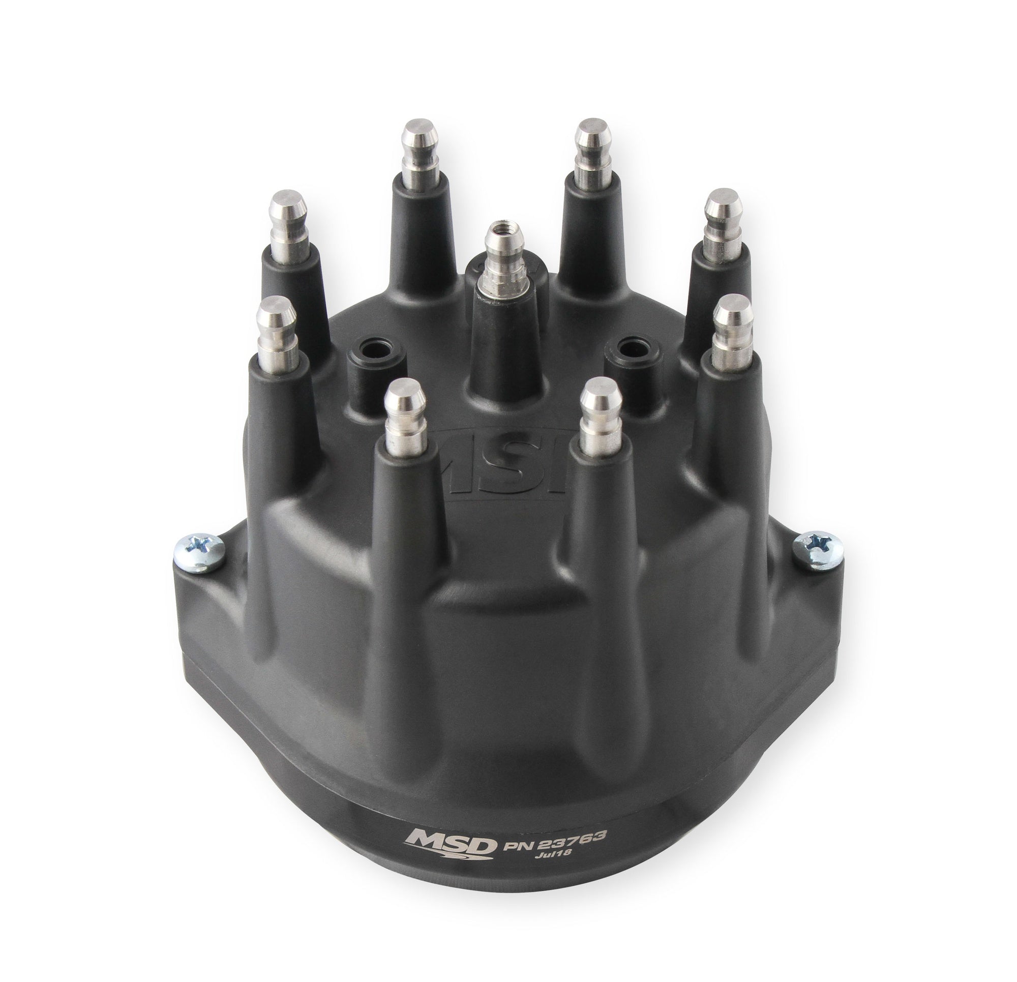 MSD Black, Chevy Tall Deck Dual Sync Distributor - Photo - out of package Left
