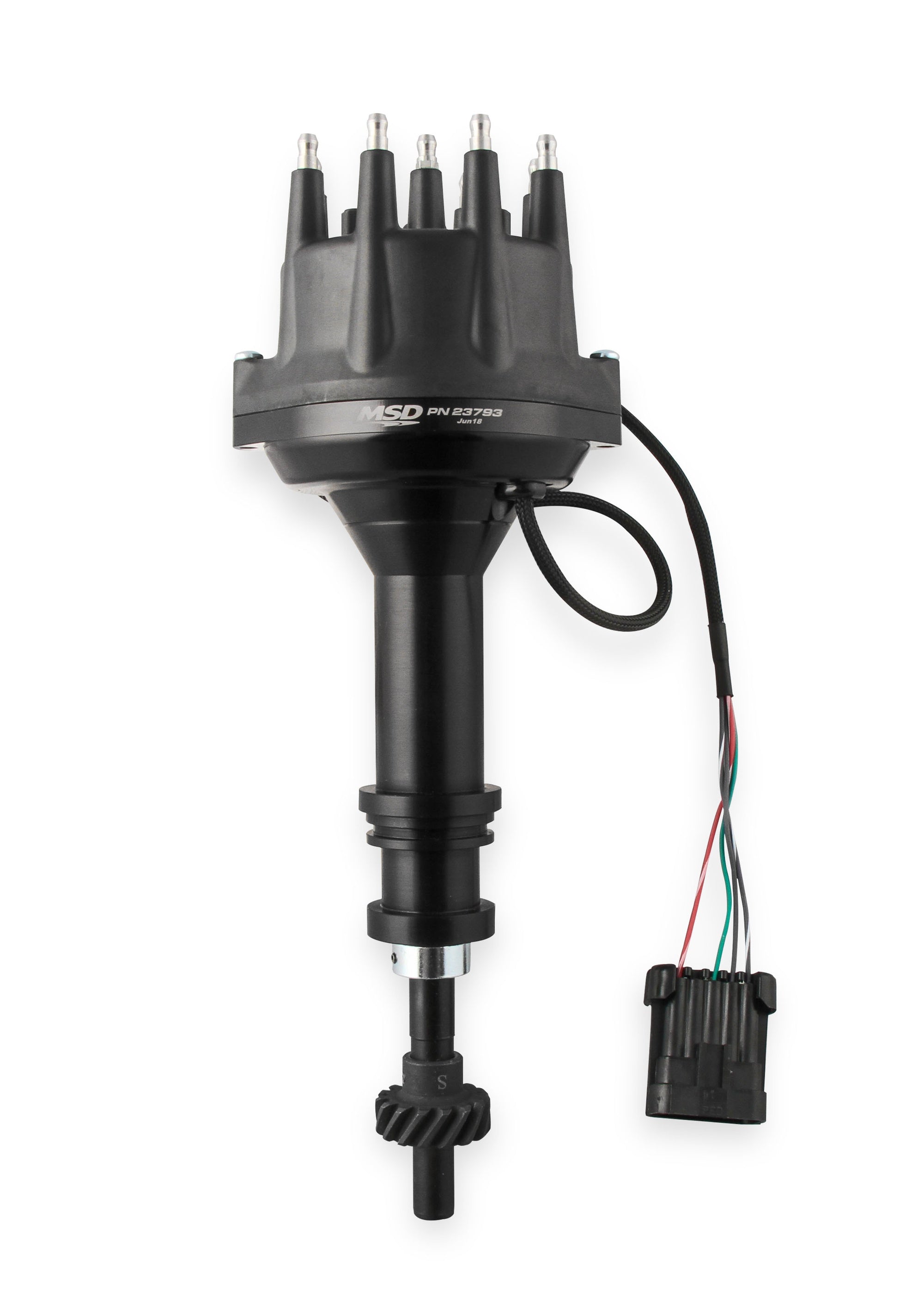 MSD Black, Ford 351C - 460 Dual Sync Distributor - Photo - Primary Front