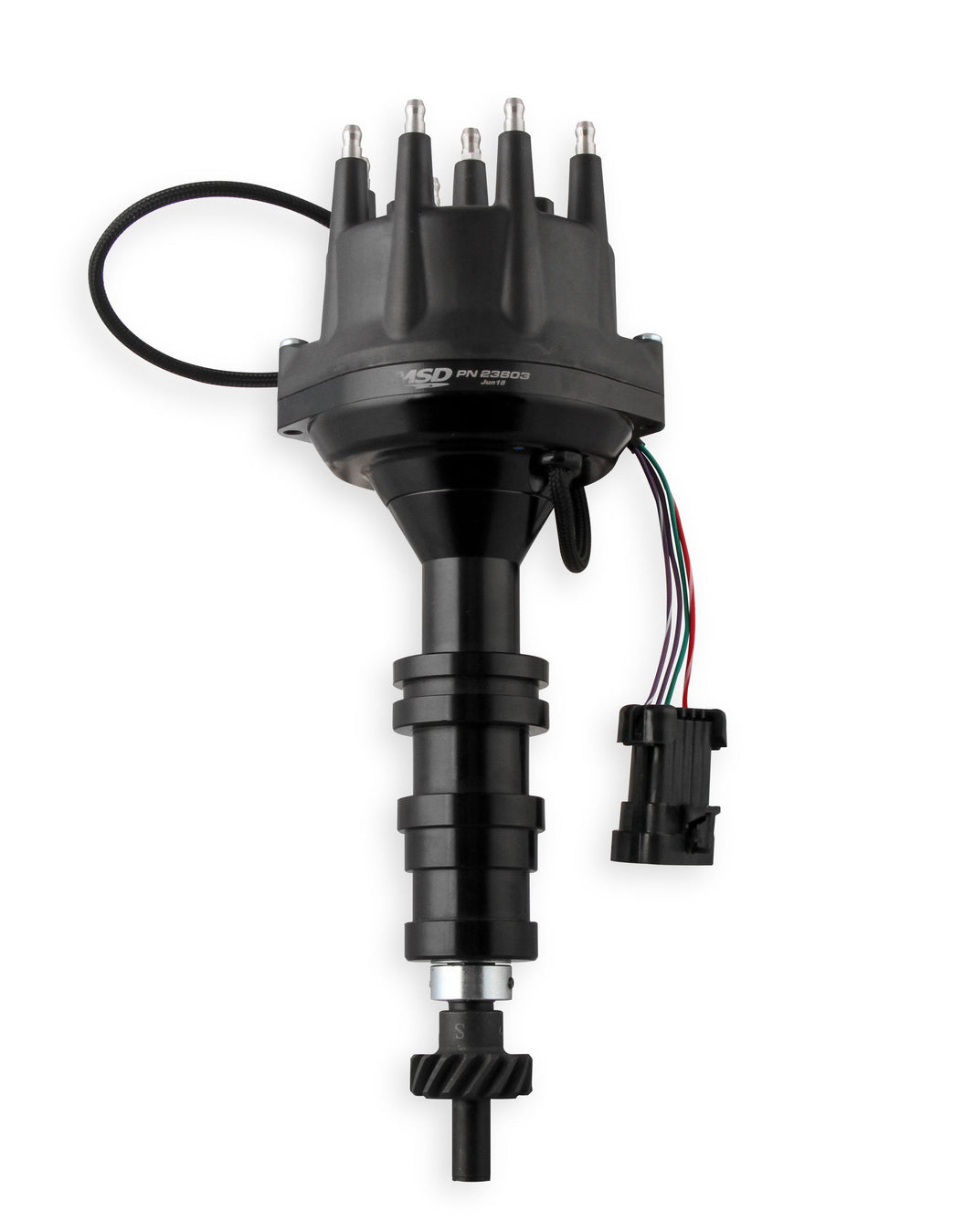 Dist., Black, Dual Sync, Ford FE - MSD Black, Ford FE Dual Sync Distributor