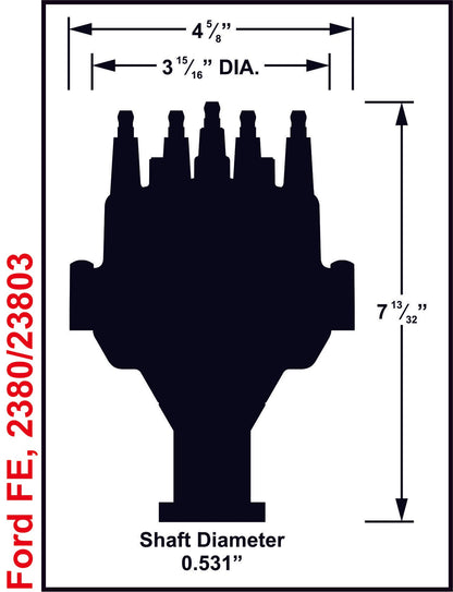 Dist., Dual Sync, Ford FE - Ford FE Dual Sync Distributor