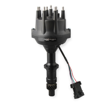 MSD Black, Pontiac V8 Dual Sync Distributor - Photo - Primary Front