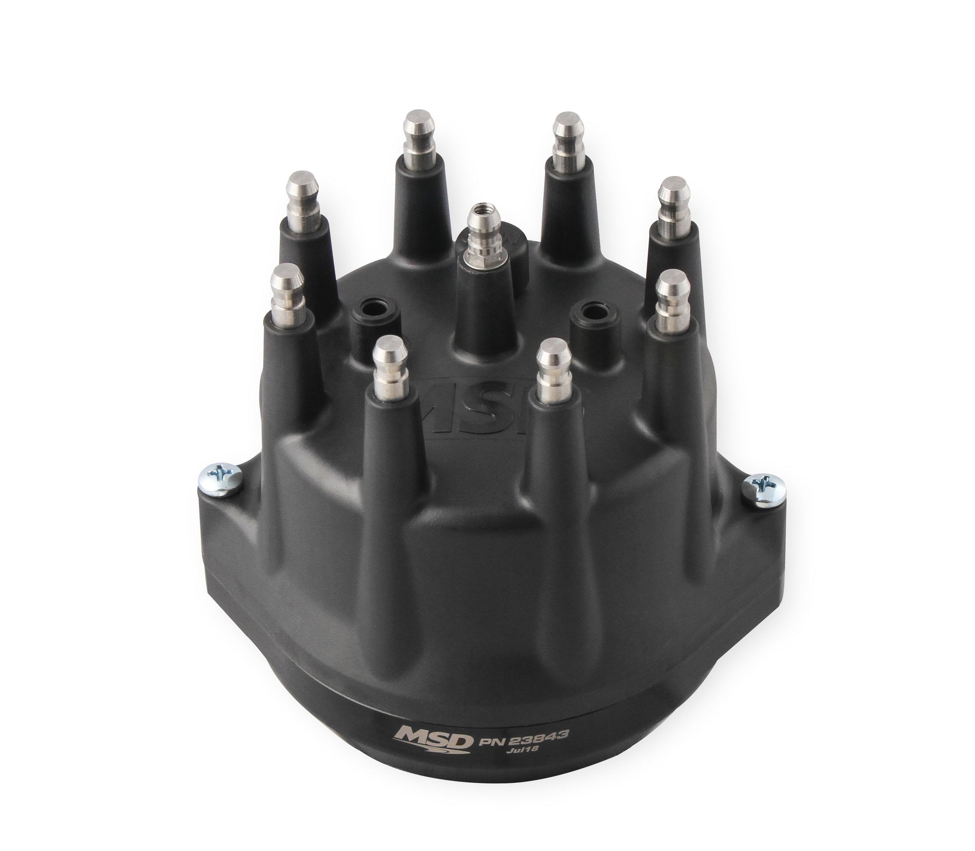 MSD Black, Pontiac V8 Dual Sync Distributor - Photo - out of package Left